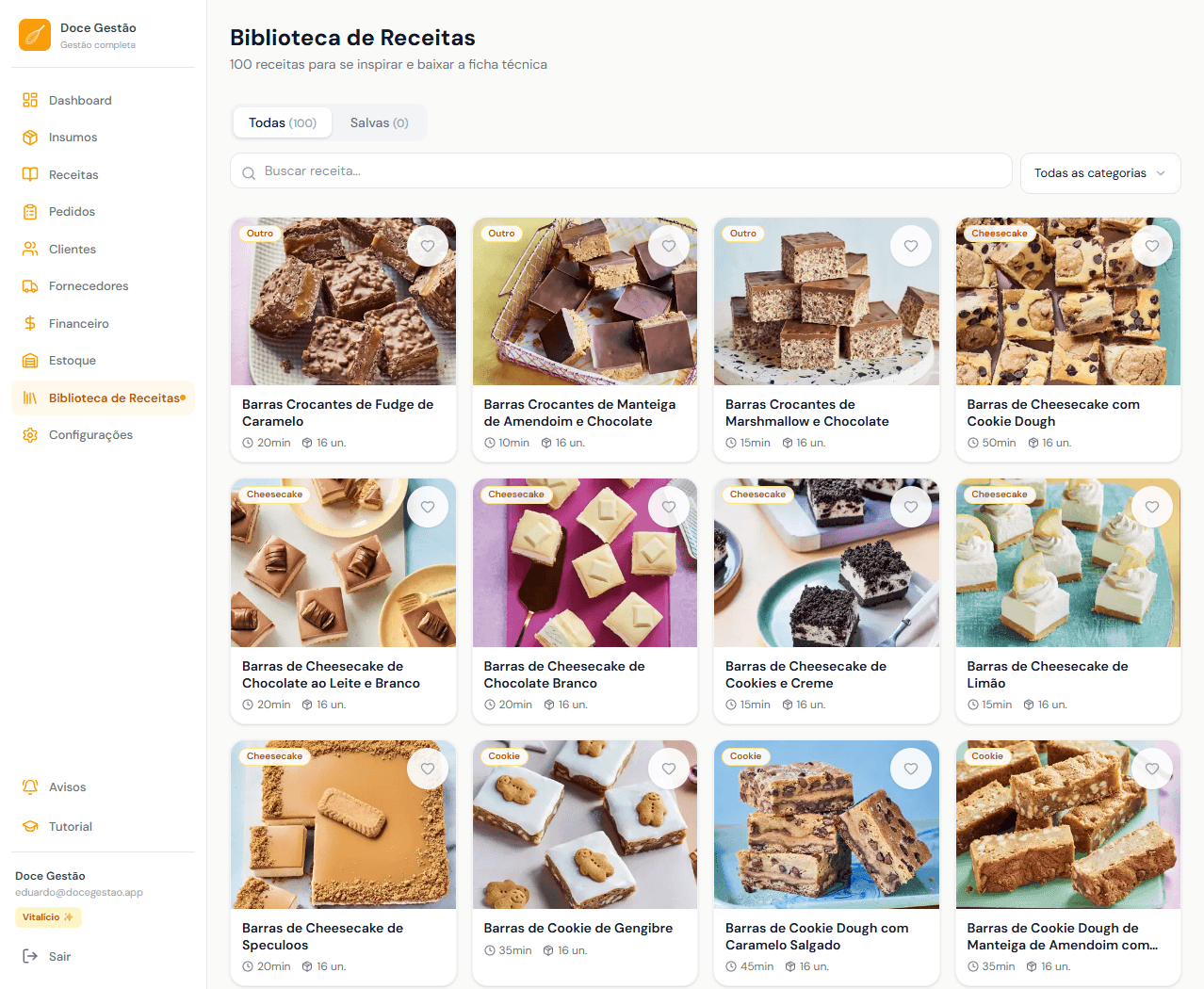Biblioteca de Receitas