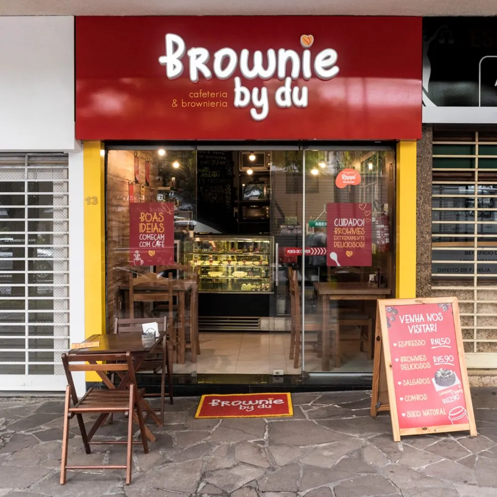Eduardo, fundador do Doce Gestão, na Brownie by Du